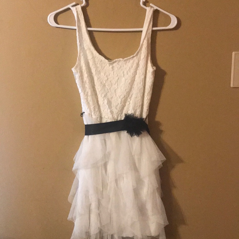 White semi formal dress